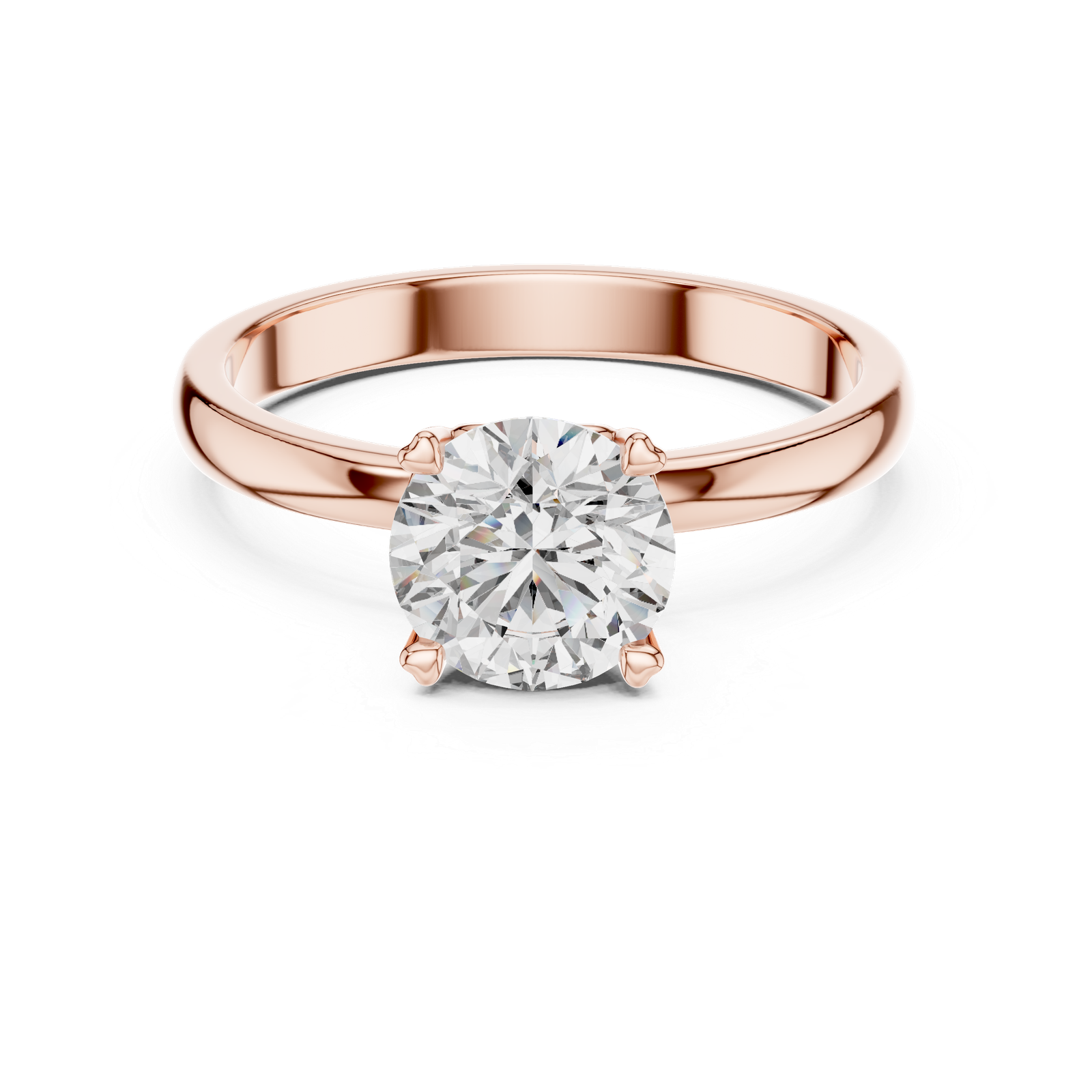 Modern Split Shank Diamond Ring