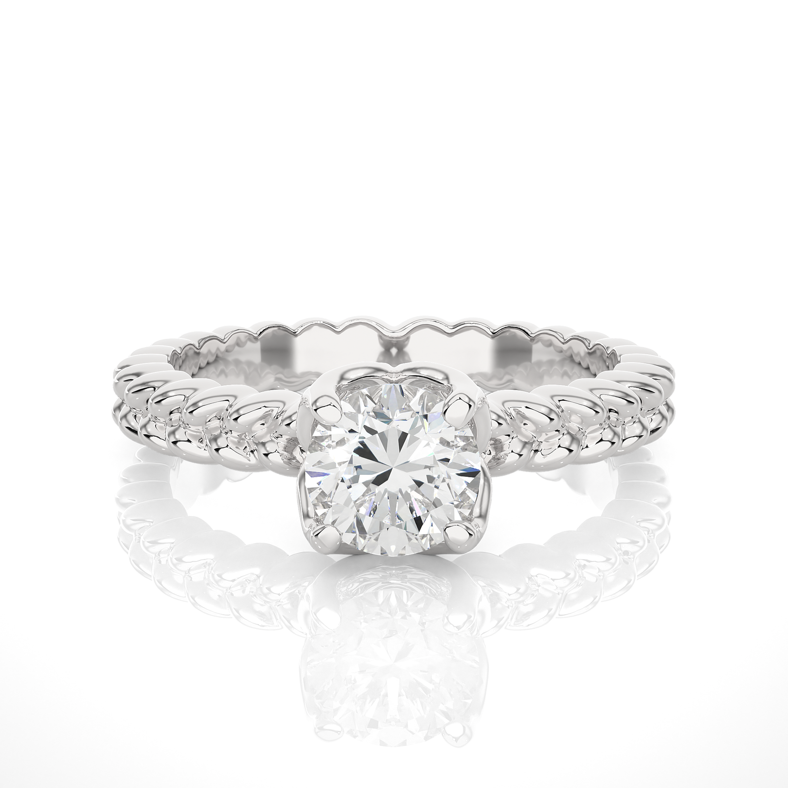 Round Cut Diamond Solitaire Ring