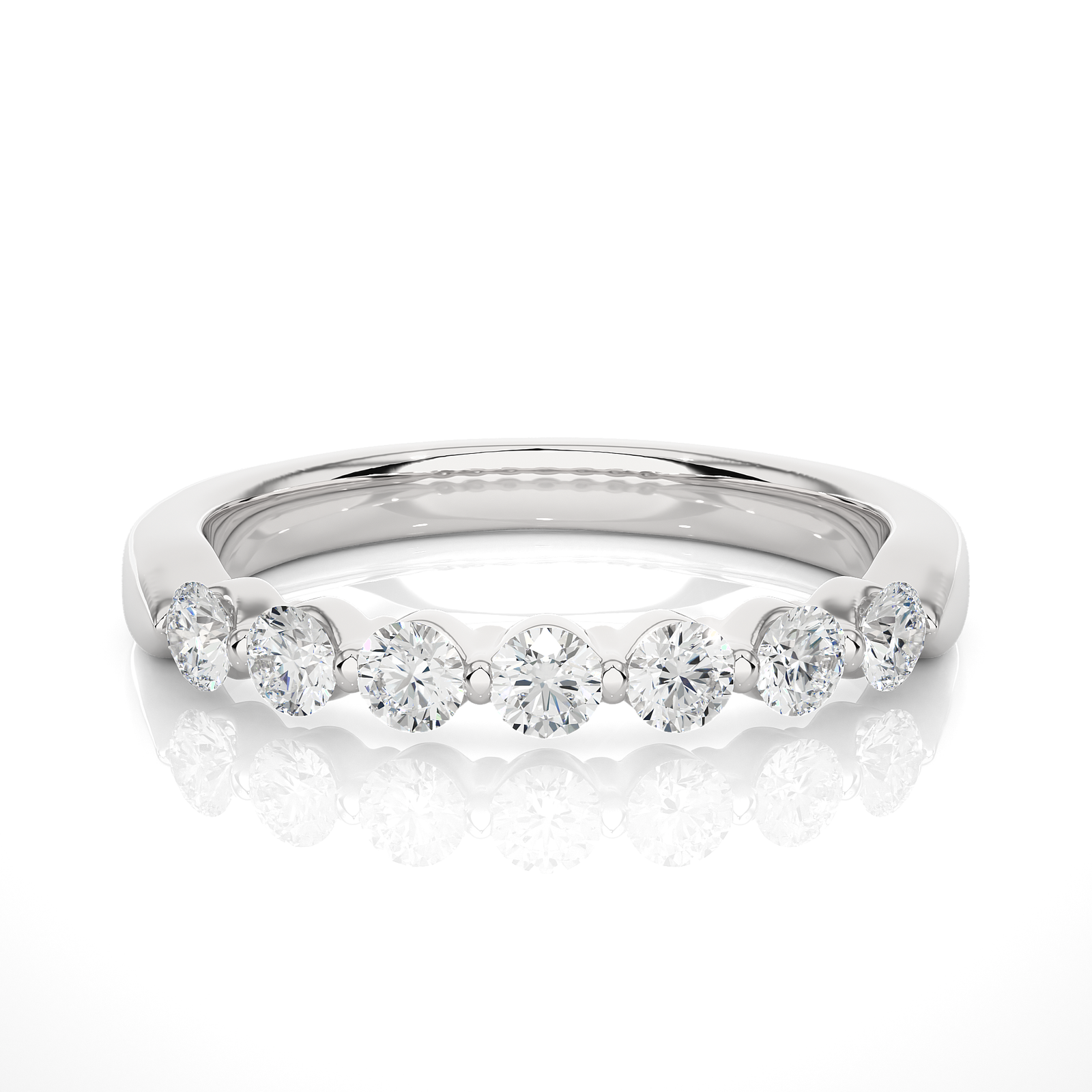 Half-Eternity Diamond Wedding Ring 