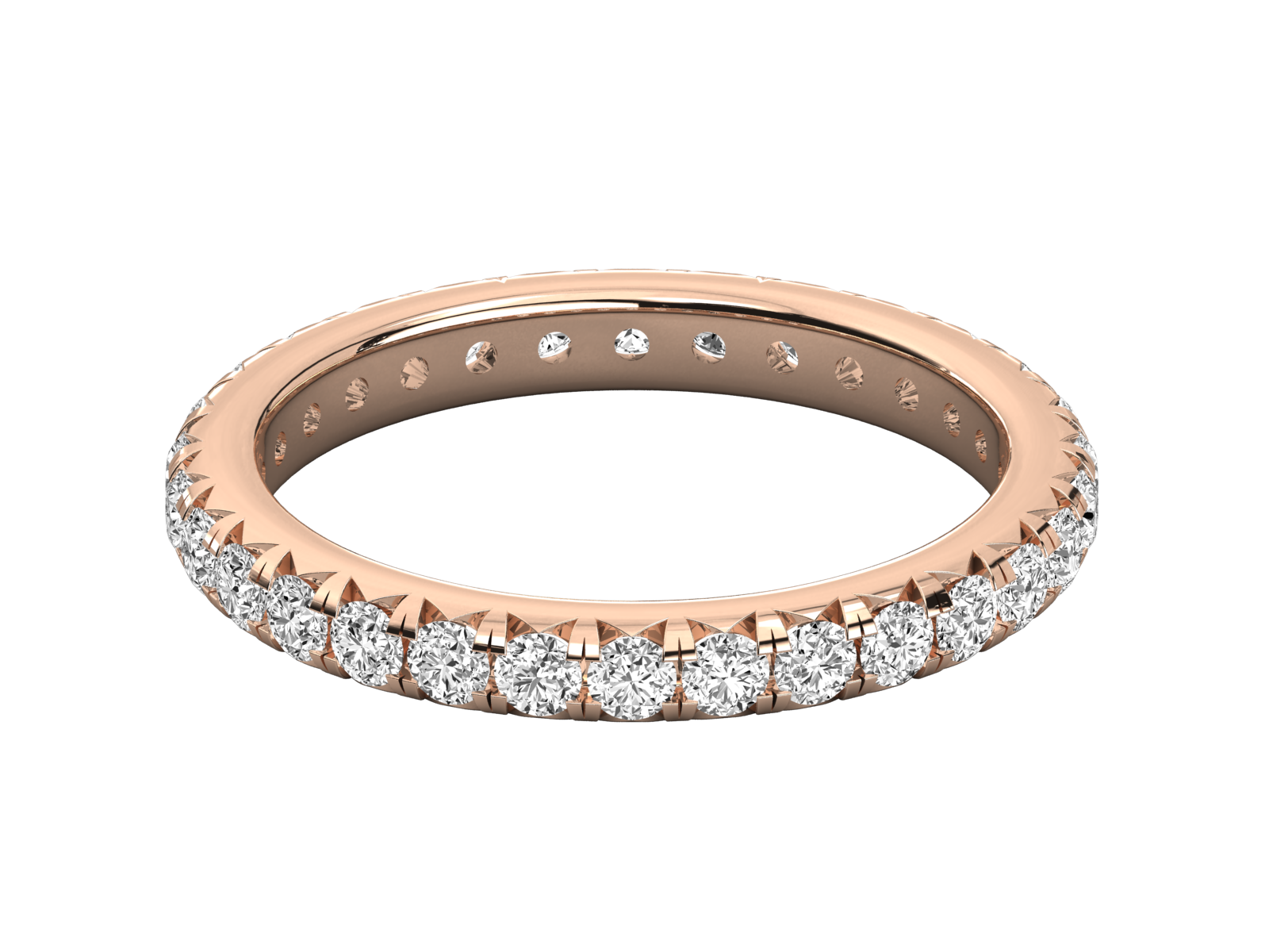 Round Diamond Eternity Band 