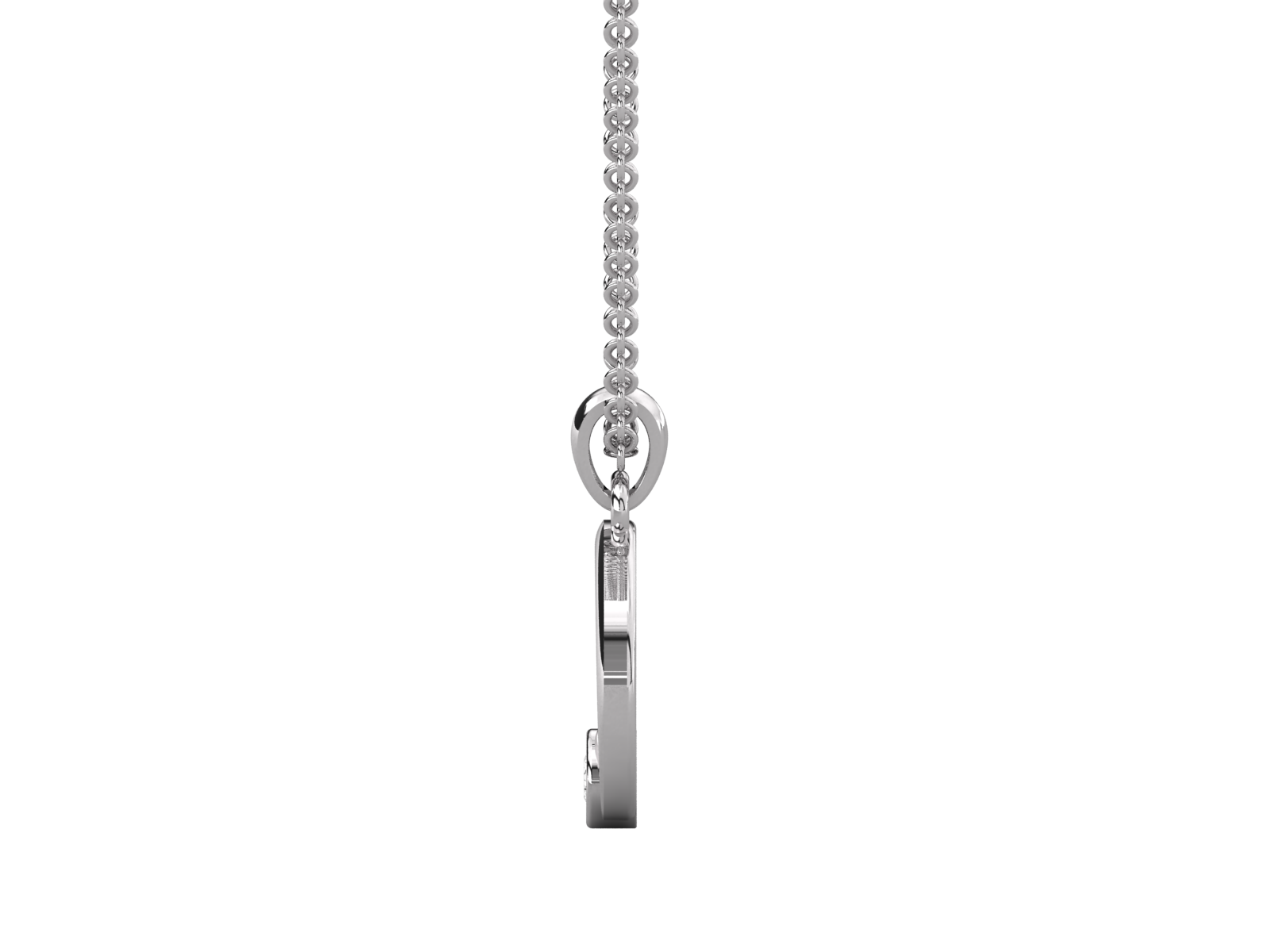  Wave-Inspired Diamond Pendant