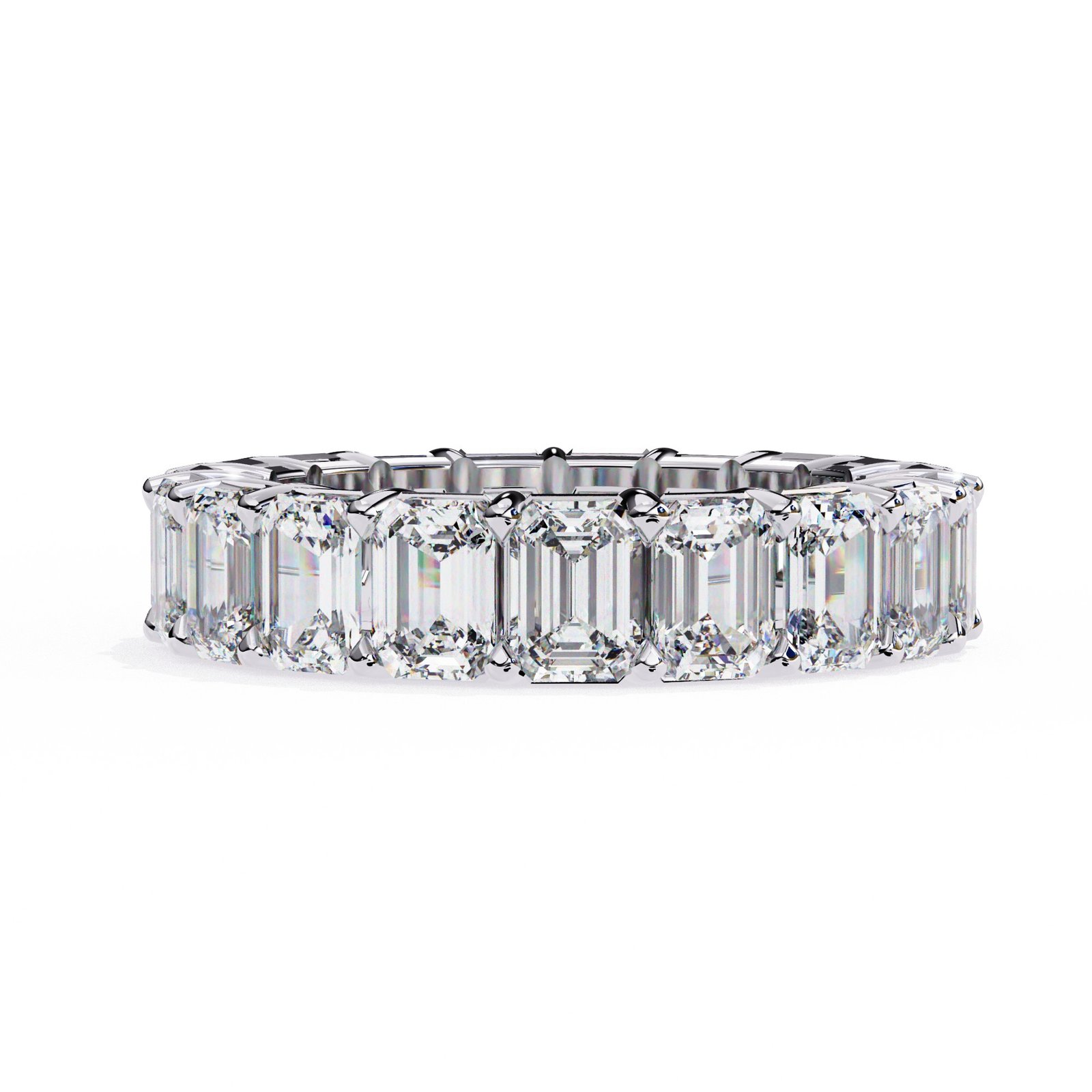 Emerald-Cut Diamond Eternity Band