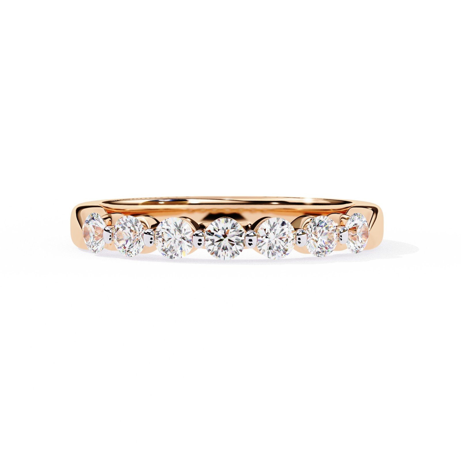 Classic Round Diamond Wedding Band