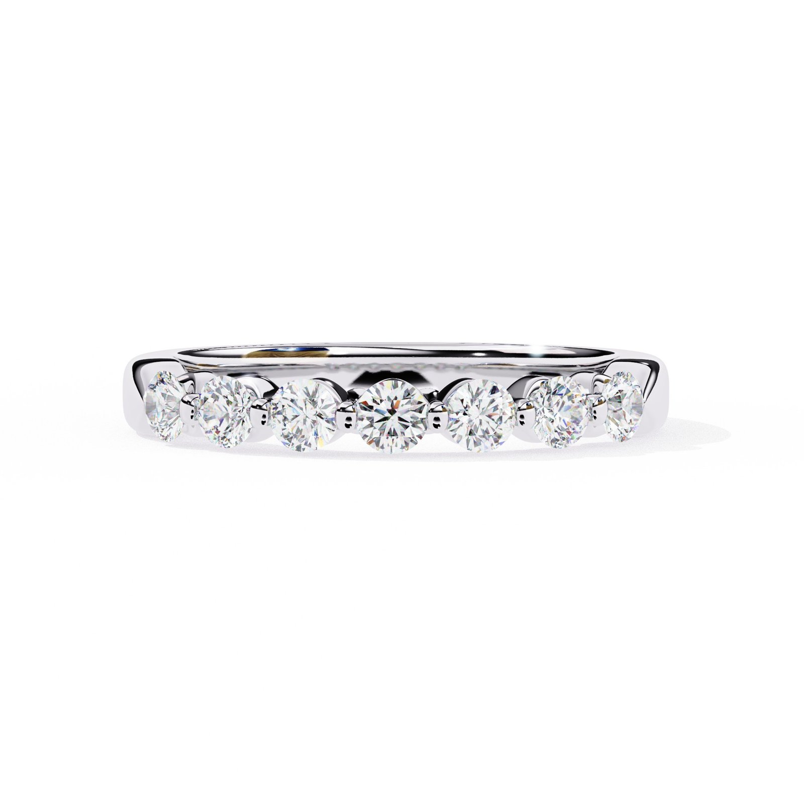 Classic Round Diamond Wedding Band