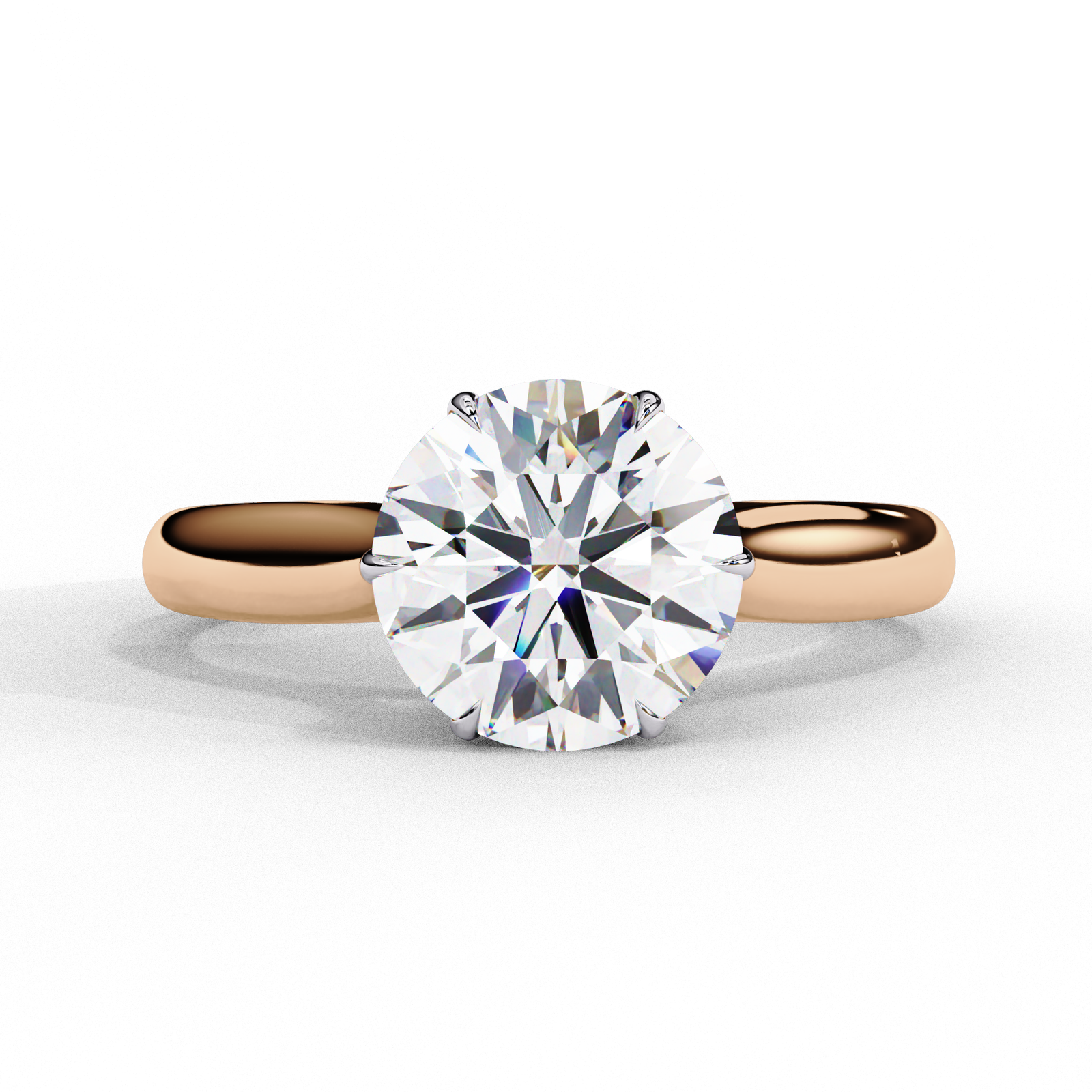 Classic Round Solitaire Engagement Ring