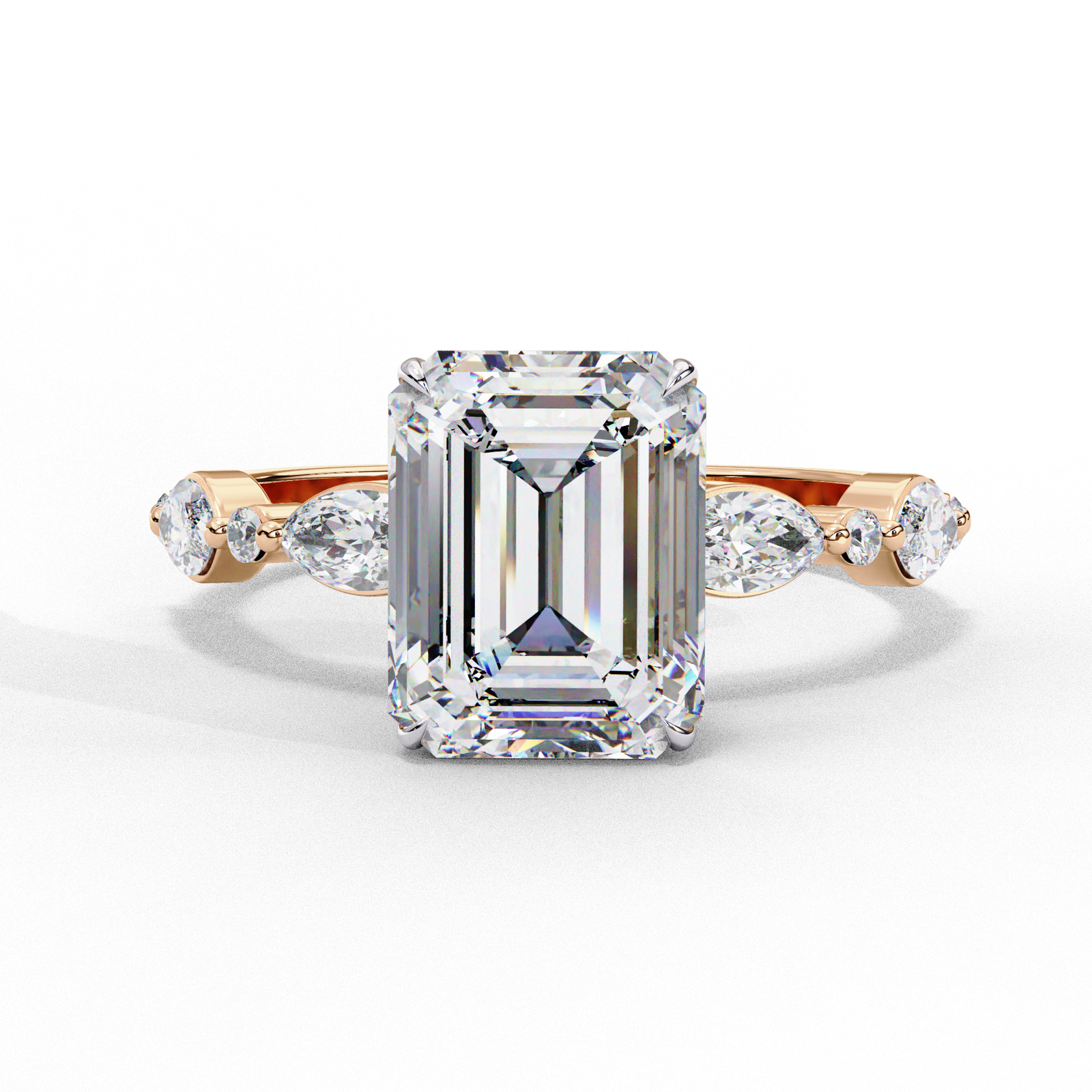 Emerald Cut Diamond Engagement Ring