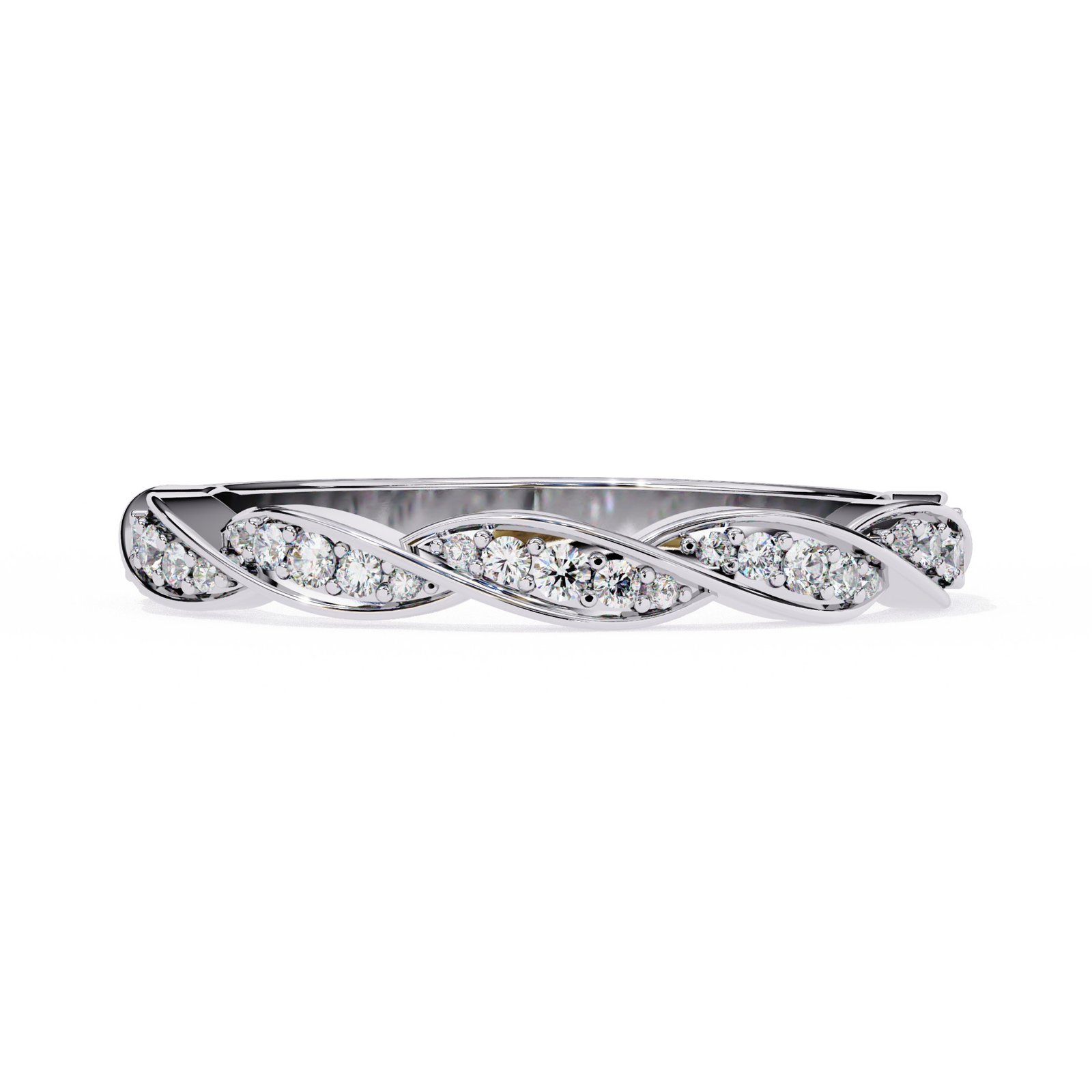 Twist Vine Pavé Diamond Band