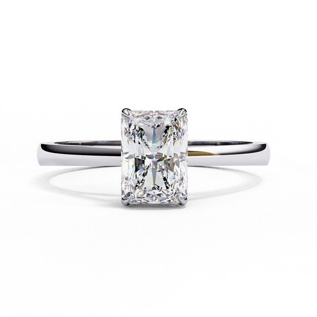 Radiant Cut Solitaire Engagement Ring