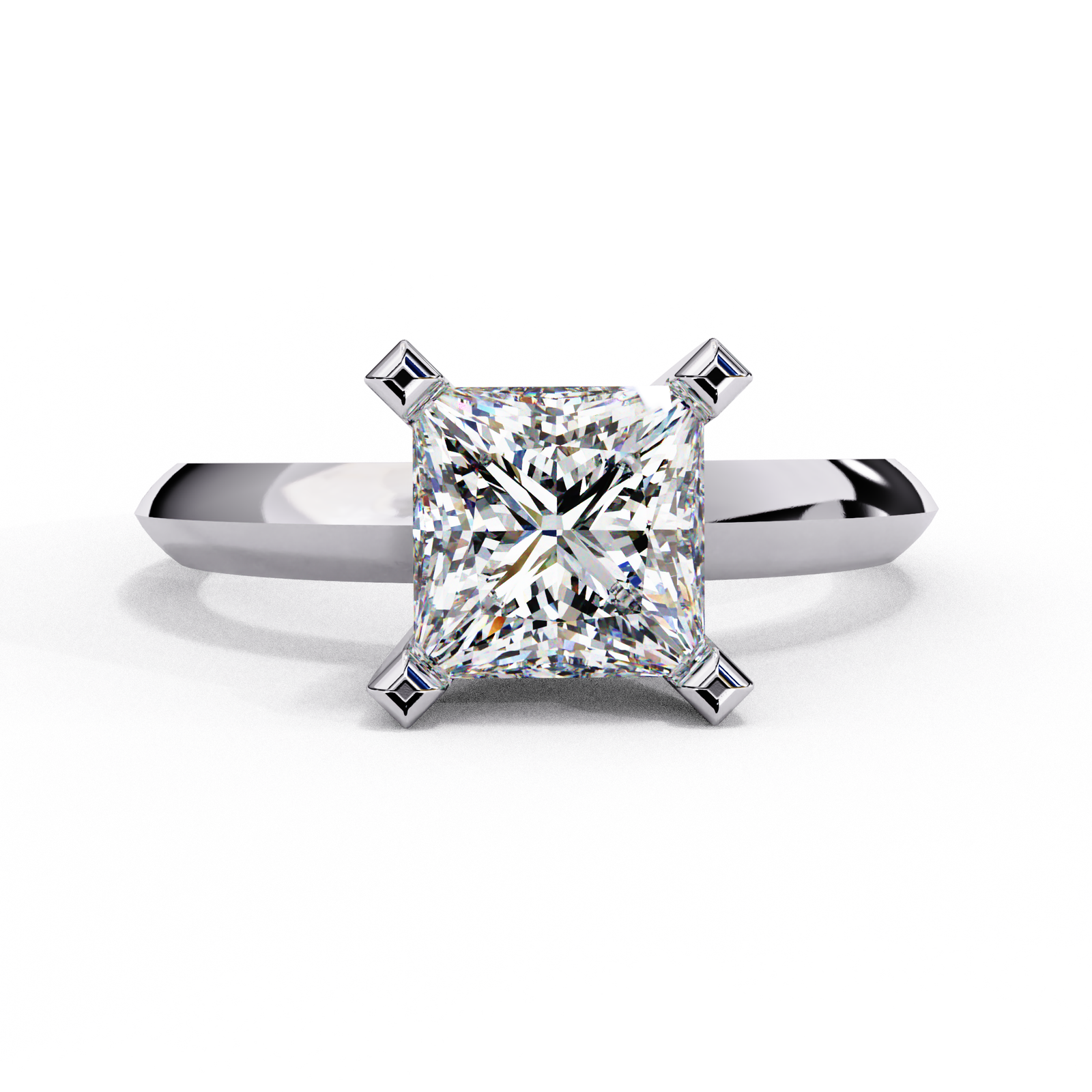 Princess Cut Solitaire Engagement Ring