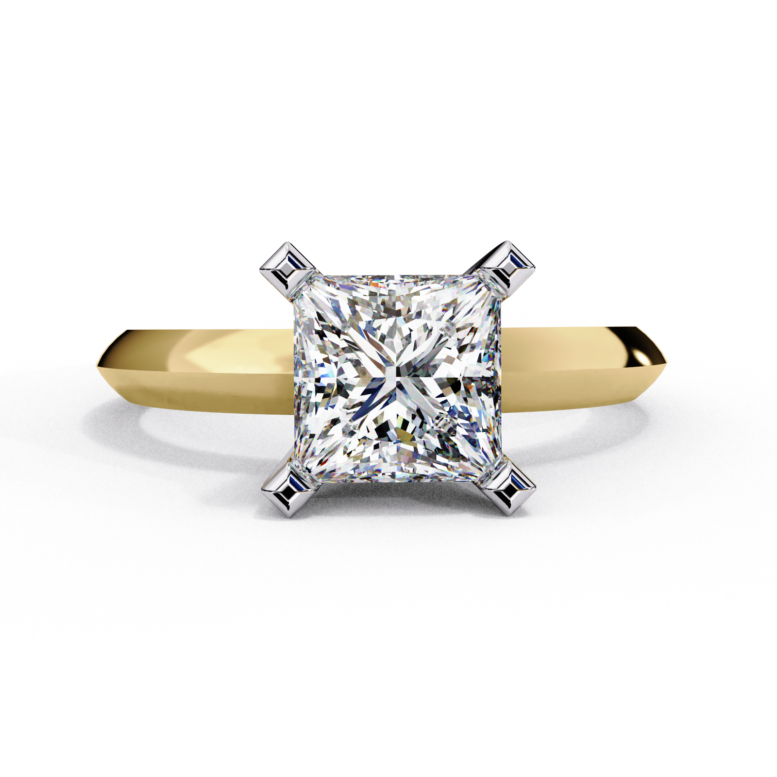Princess Cut Solitaire Engagement Ring