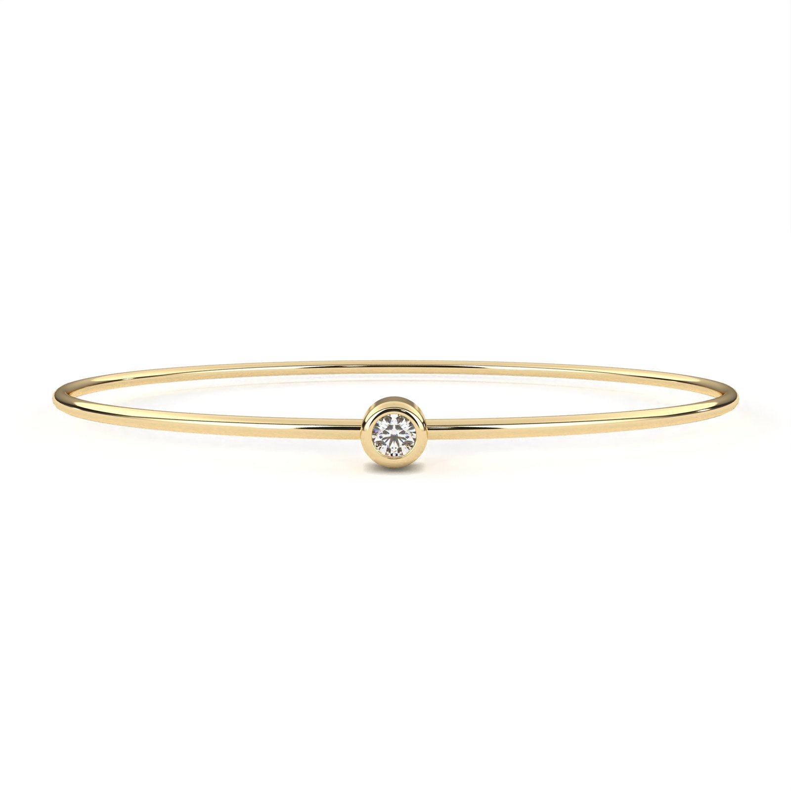 Solitaire Diamond Bangle