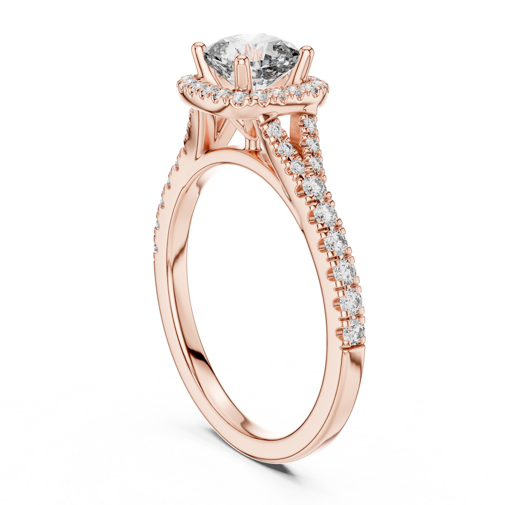 Cushion Split-Luxe Engagement Rings