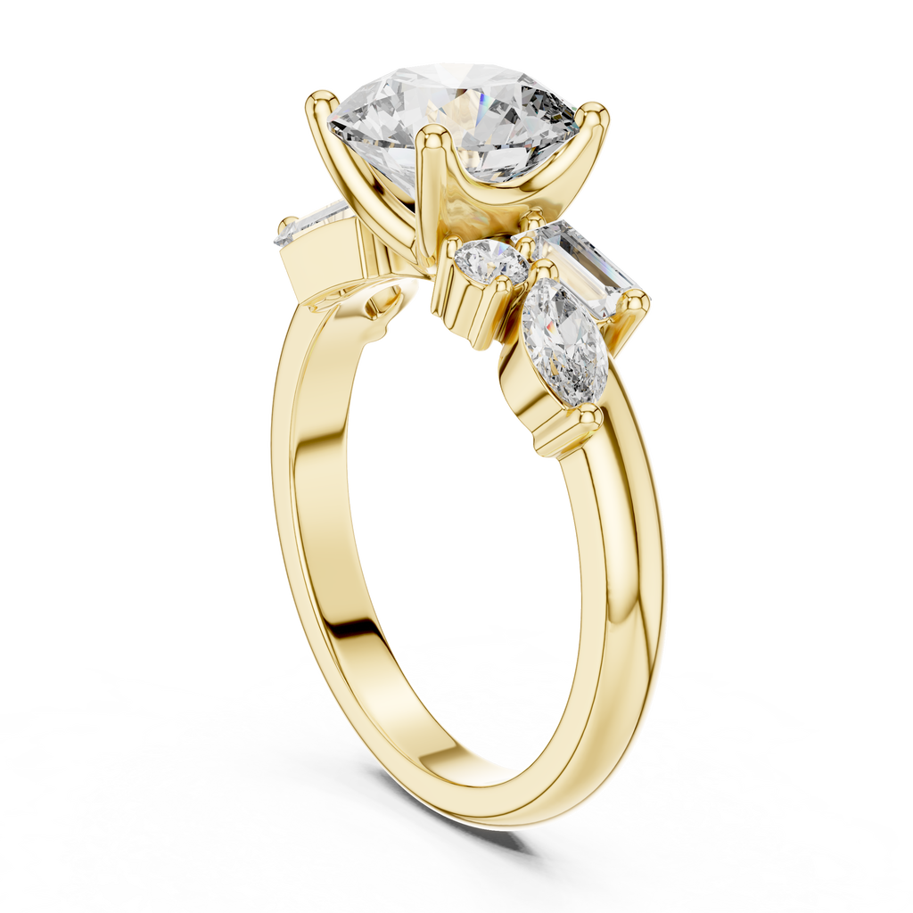 Baguette Marquise Round